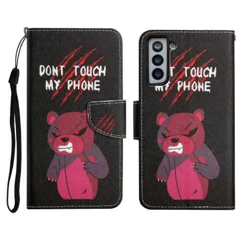 For Samsung Galaxy S21  5G Painted Pattern Horizontal Flip Leather Case with Holder  Card Slot