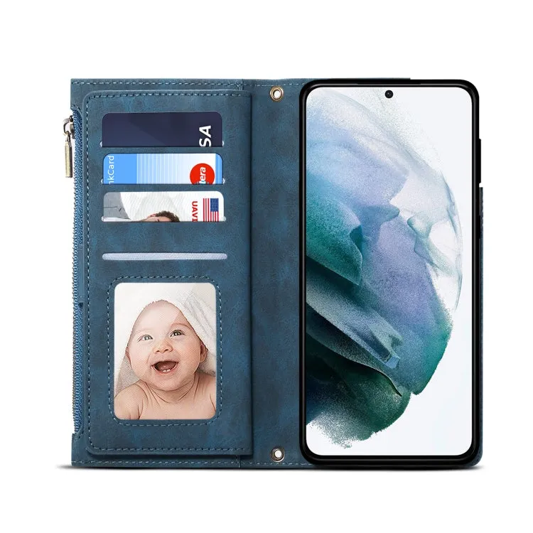 For Samsung Galaxy S21  5G Retro Frosted Horizontal Flip Leather Case with Holder  Card Slot