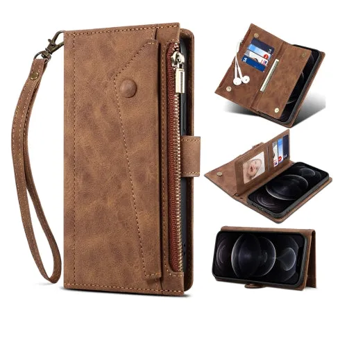 For Samsung Galaxy S21  5G Retro Frosted Horizontal Flip Leather Case with Holder  Card Slot