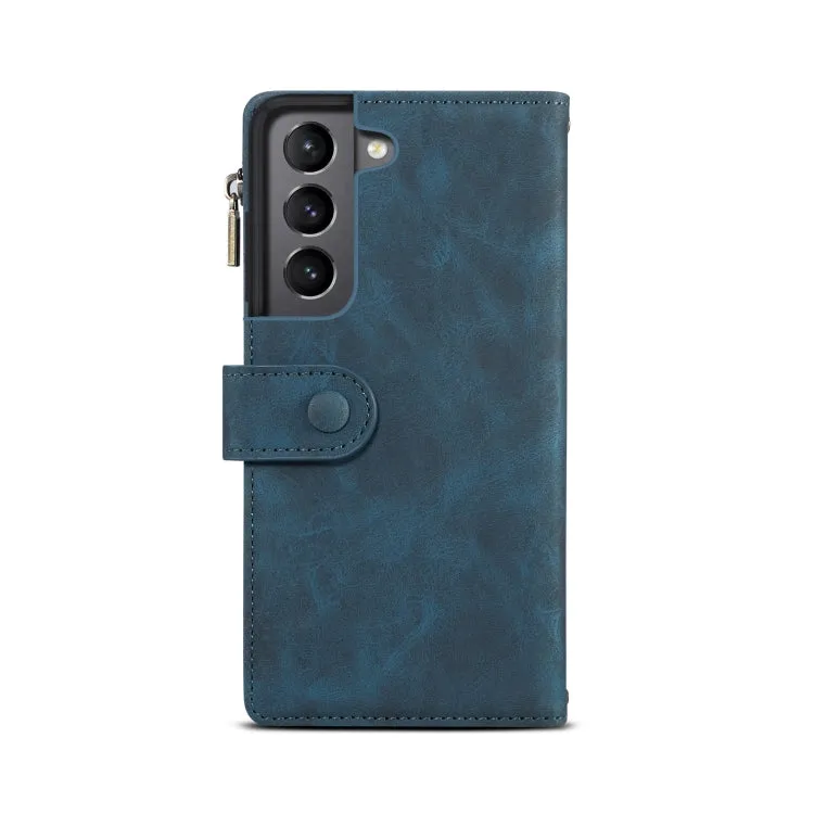 For Samsung Galaxy S21  5G Retro Frosted Horizontal Flip Leather Case with Holder  Card Slot