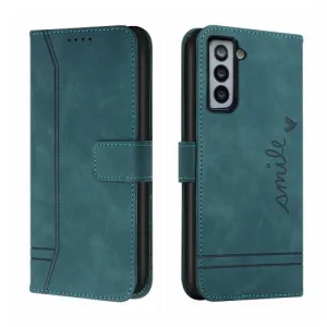 For Samsung Galaxy S21  5G Retro Skin Feel Horizontal Flip Soft TPU   PU Leather Case with Holder