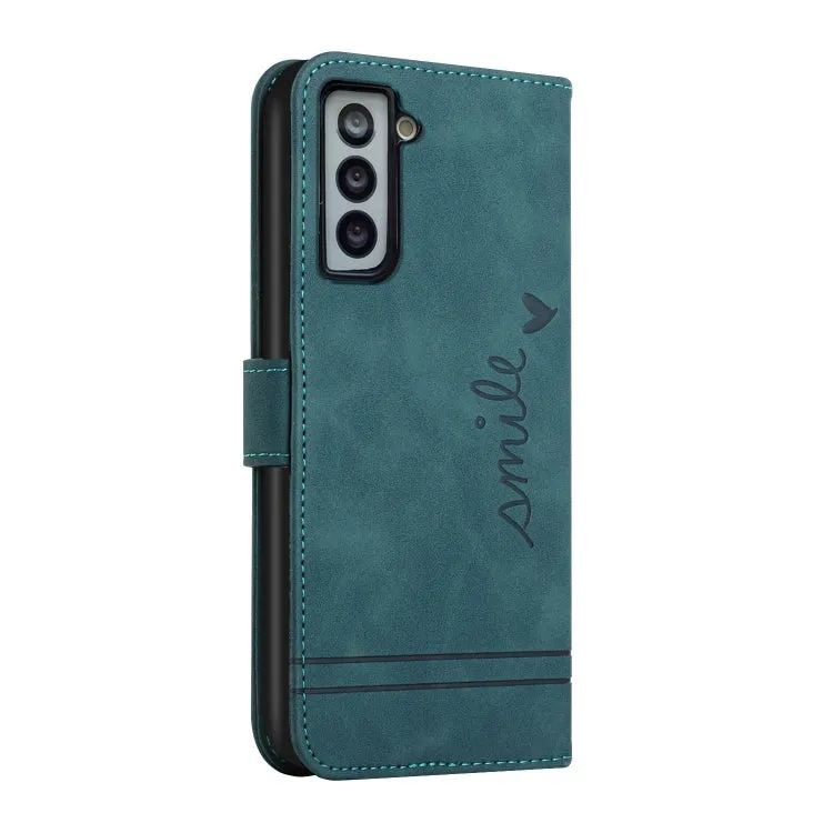 For Samsung Galaxy S21  5G Retro Skin Feel Horizontal Flip Soft TPU   PU Leather Case with Holder