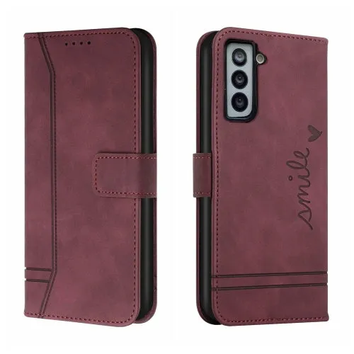 For Samsung Galaxy S21  5G Retro Skin Feel Horizontal Flip Soft TPU   PU Leather Case with Holder
