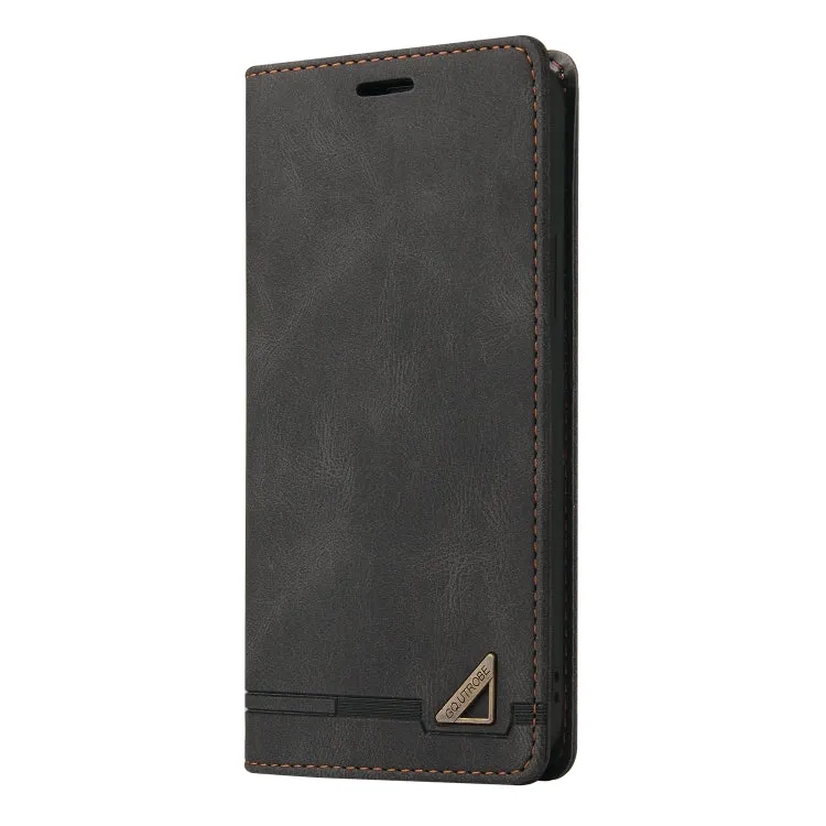 For Samsung Galaxy S21  5G Skin Feel Anti-theft Brush Horizontal Flip Leather Case with Holder