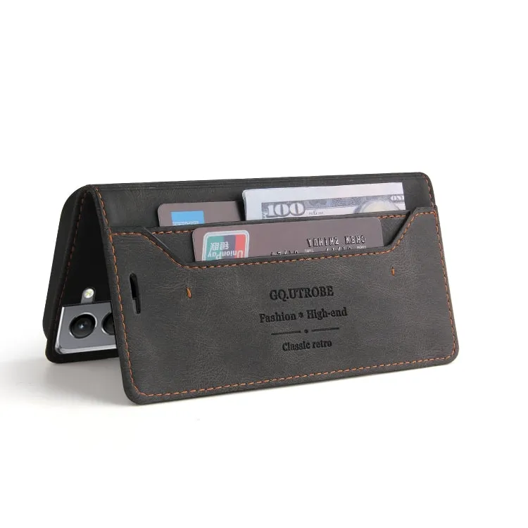 For Samsung Galaxy S21  5G Skin Feel Anti-theft Brush Horizontal Flip Leather Case with Holder