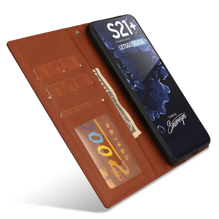 For Samsung Galaxy S21  5G Ultra-thin Separable Magnetic Horizontal Flip Leather Case with Card