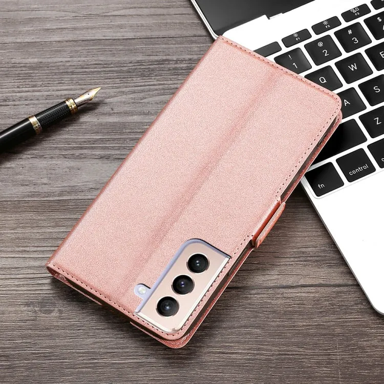 For Samsung Galaxy S21  Ultra-thin Voltage Side Buckle PU   TPU Horizontal Flip Leather Case with