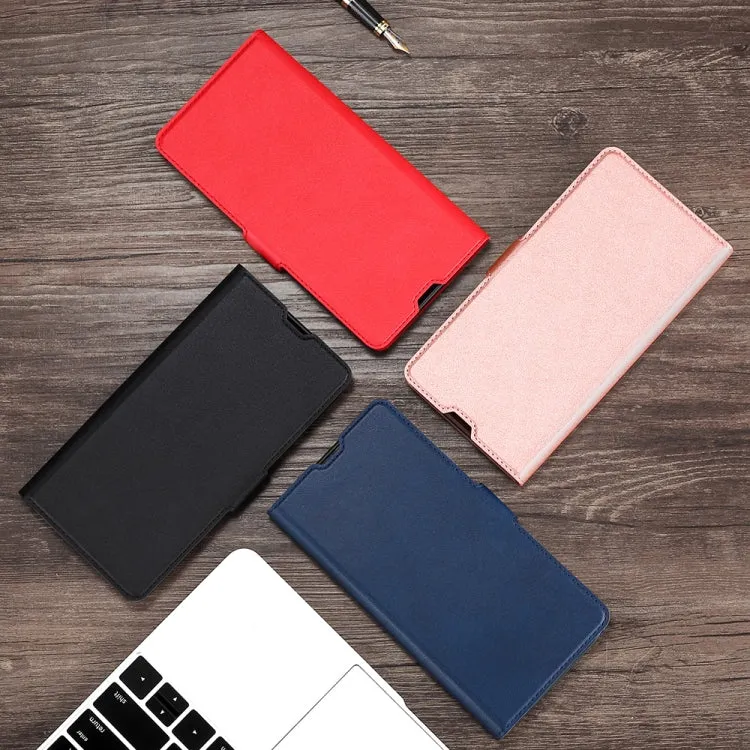 For Samsung Galaxy S21  Ultra-thin Voltage Side Buckle PU   TPU Horizontal Flip Leather Case with