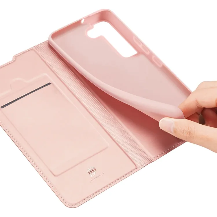 For Samsung Galaxy S22 5G DUX DUCIS Skin Pro Series Horizontal Flip Leather Phone Case with Holder