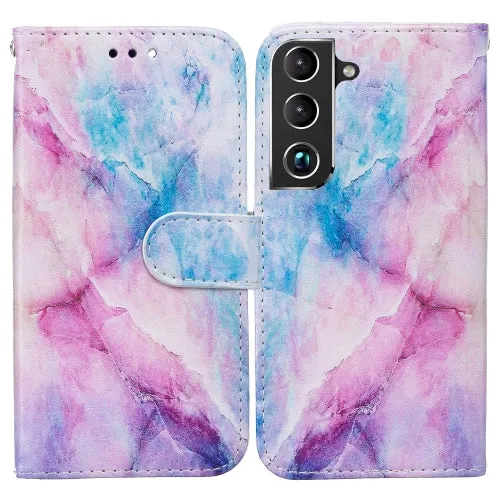 For Samsung Galaxy S22 5G Horizontal Flip Phone Leather Case with Holder  Card Slots