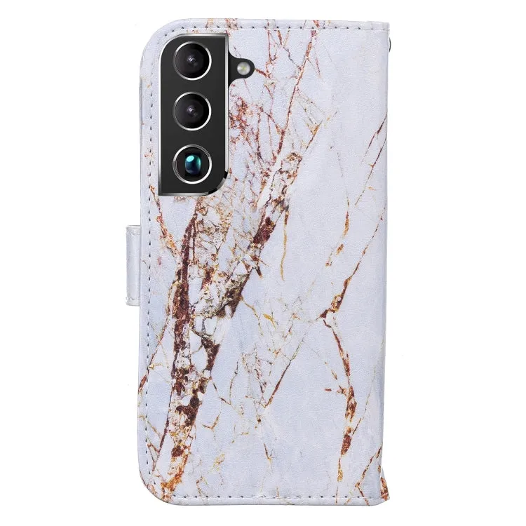 For Samsung Galaxy S22 5G Horizontal Flip Phone Leather Case with Holder  Card Slots