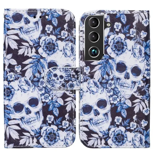 For Samsung Galaxy S22 5G Horizontal Flip Phone Leather Case with Holder  Card Slots