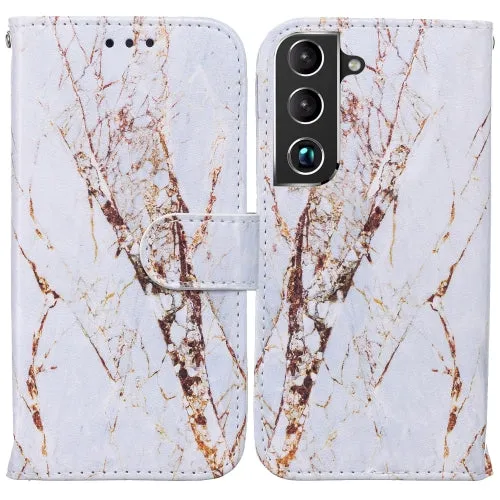 For Samsung Galaxy S22 5G Horizontal Flip Phone Leather Case with Holder  Card Slots