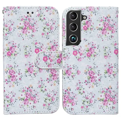For Samsung Galaxy S22 5G Horizontal Flip Phone Leather Case with Holder  Card Slots