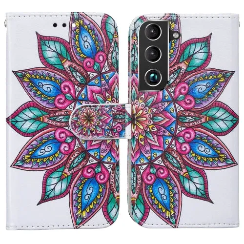 For Samsung Galaxy S22 5G Horizontal Flip Phone Leather Case with Holder  Card Slots