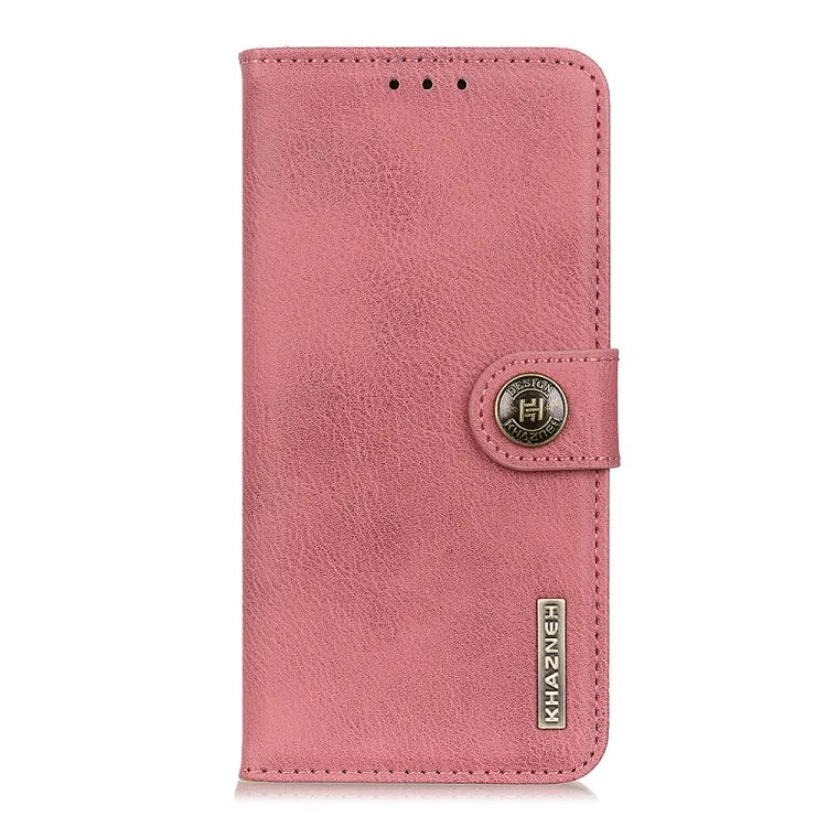 For Samsung Galaxy S22 5G KHAZNEH Cowhide Texture Horizontal Flip Leather Case with Holder
