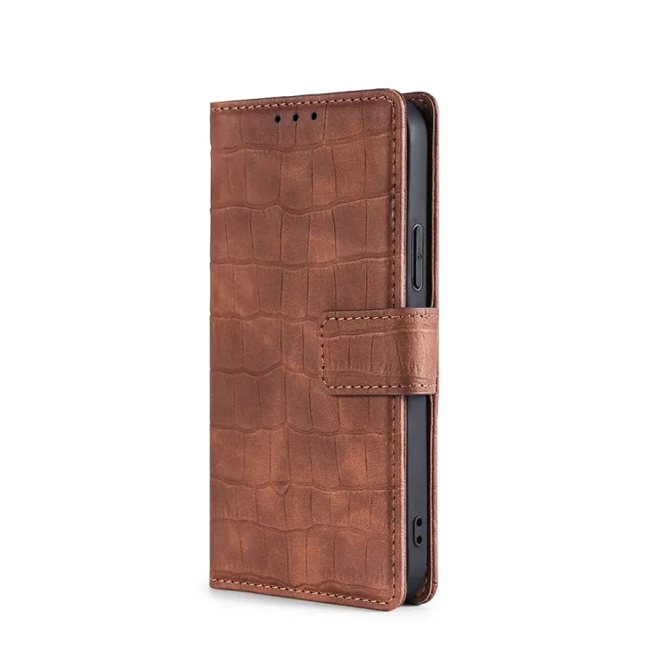 For Xiaomi Mi 11 Skin Feel Crocodile Texture Magnetic Clasp Horizontal Flip PU Leather Case with