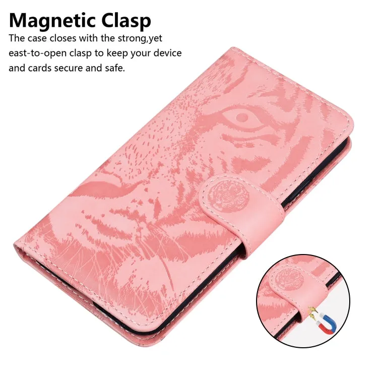 For Xiaomi Mi 11 Tiger Embossing Pattern Horizontal Flip Leather Case with Holder  Card Slots