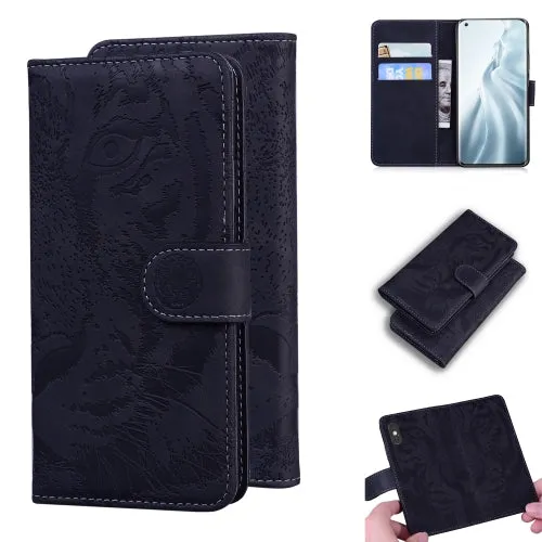 For Xiaomi Mi 11 Tiger Embossing Pattern Horizontal Flip Leather Case with Holder  Card Slots