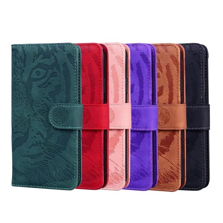 For Xiaomi Mi 11 Tiger Embossing Pattern Horizontal Flip Leather Case with Holder  Card Slots