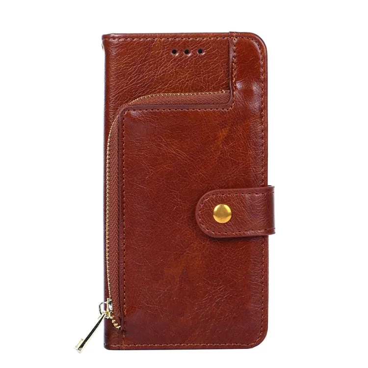 For Xiaomi Mi 11 Zipper Bag PU   TPU Horizontal Flip Leather Case with Holder  Card Slot