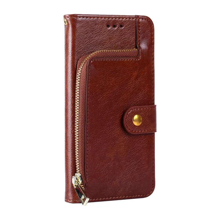 For Xiaomi Mi 11 Zipper Bag PU   TPU Horizontal Flip Leather Case with Holder  Card Slot