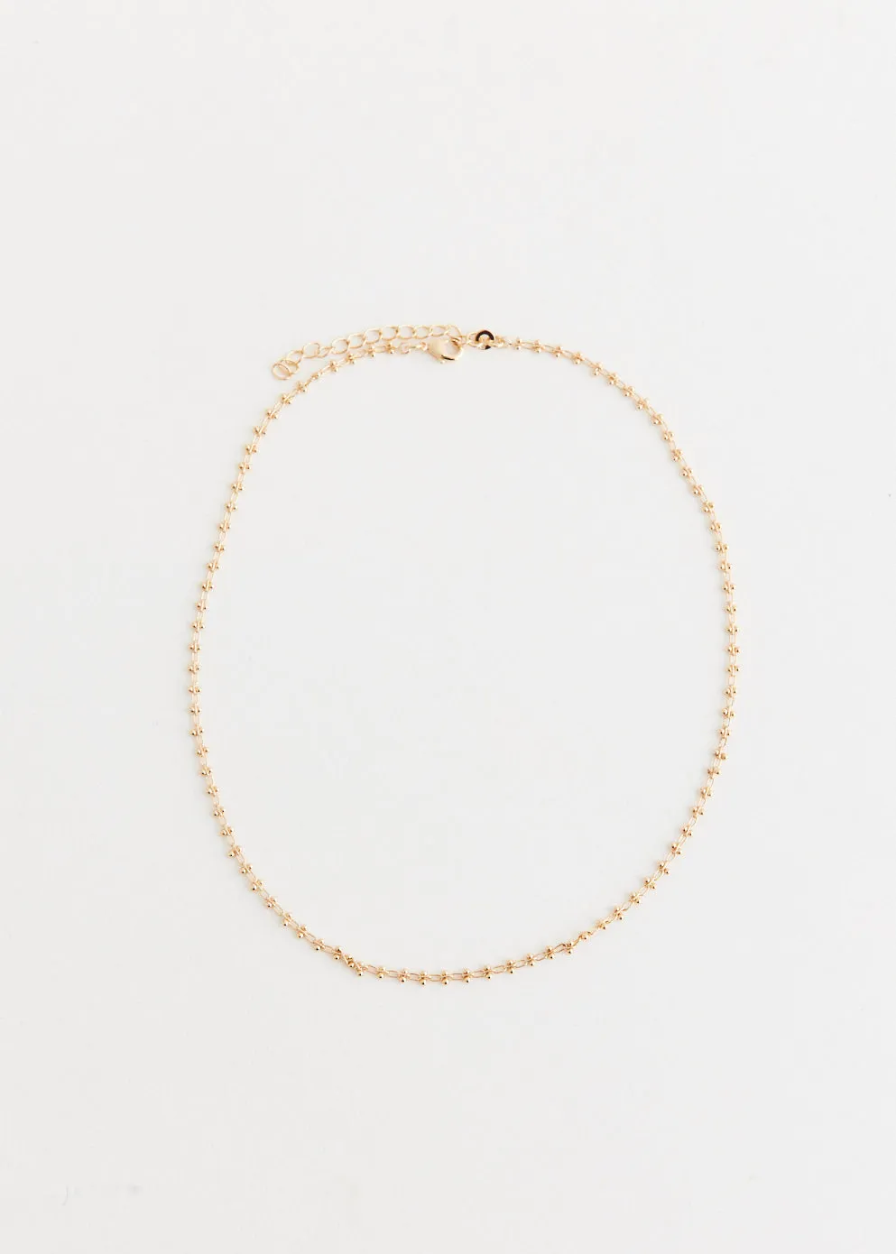 Gold Plated Bead Necklace