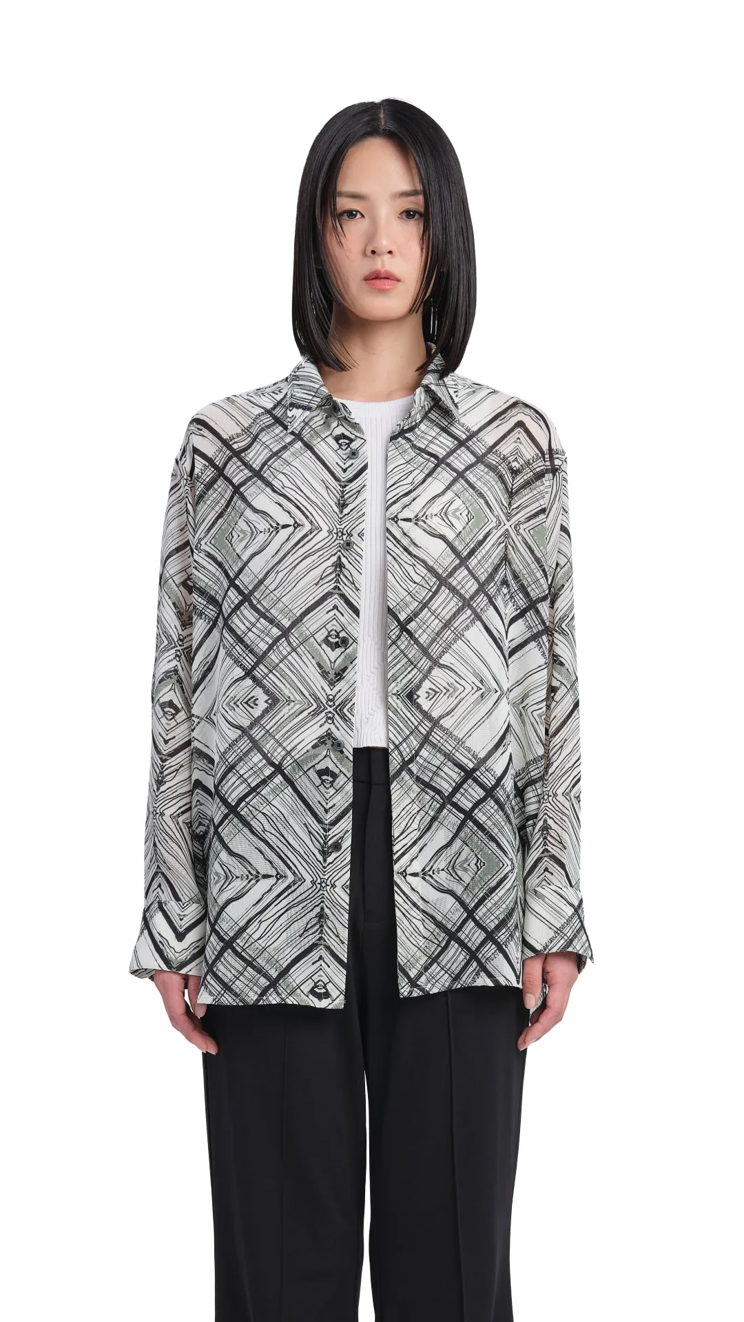 Handcrafted Checker Printed Shirt