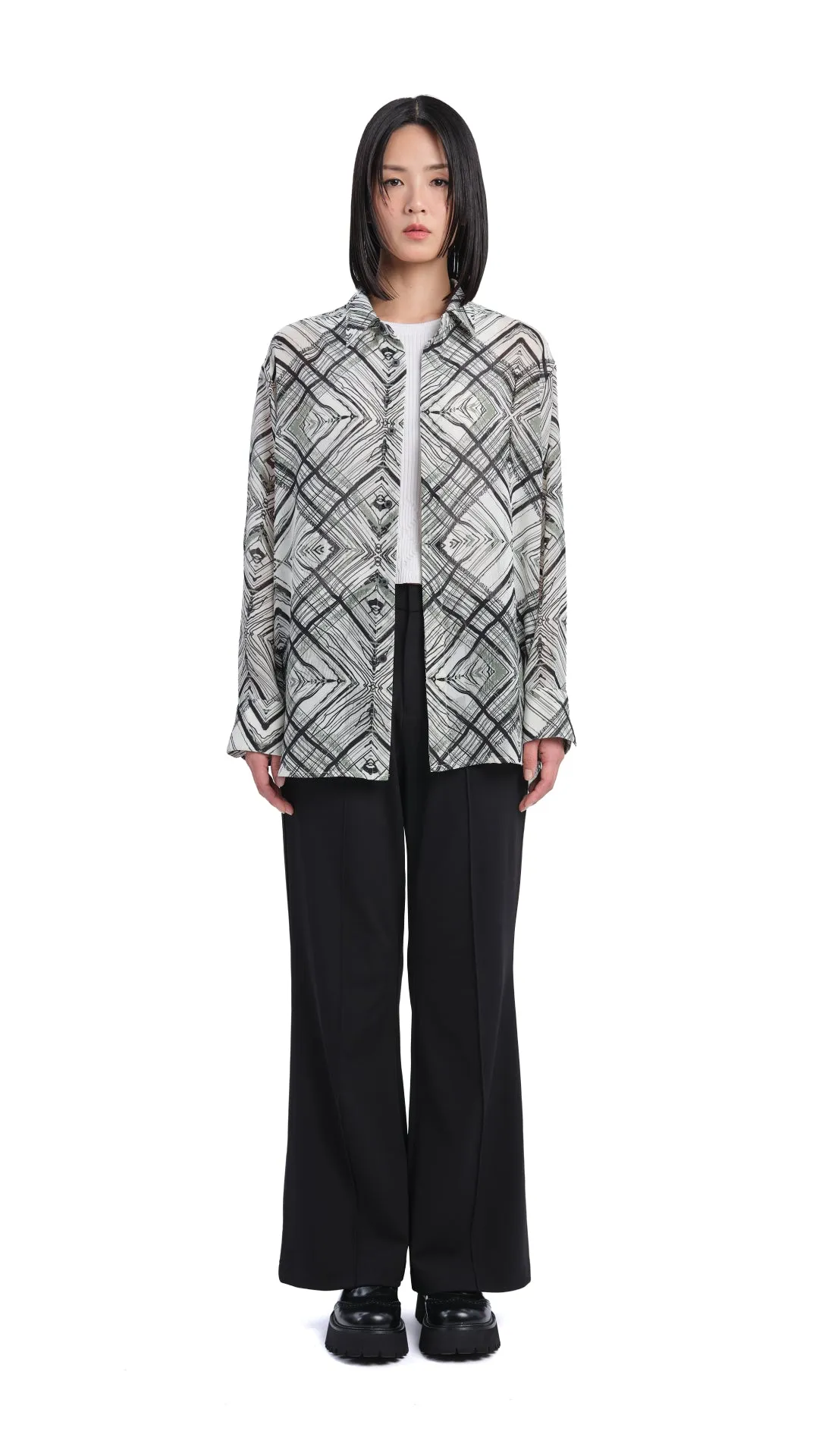 Handcrafted Checker Printed Shirt