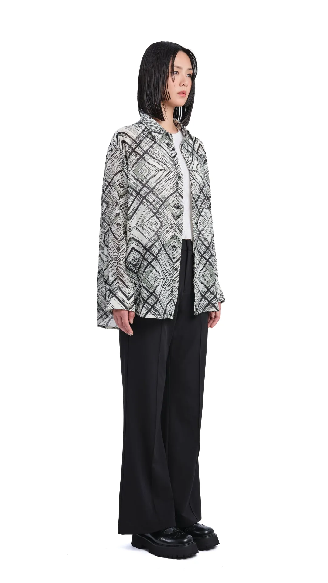Handcrafted Checker Printed Shirt