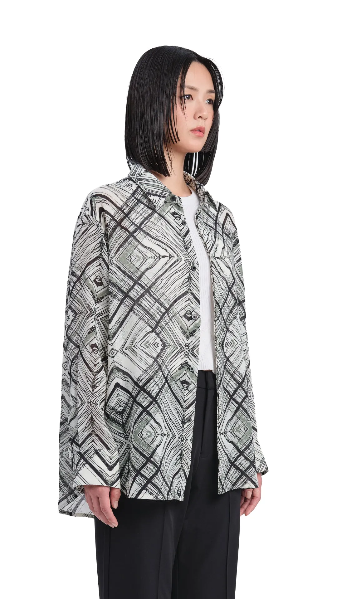 Handcrafted Checker Printed Shirt