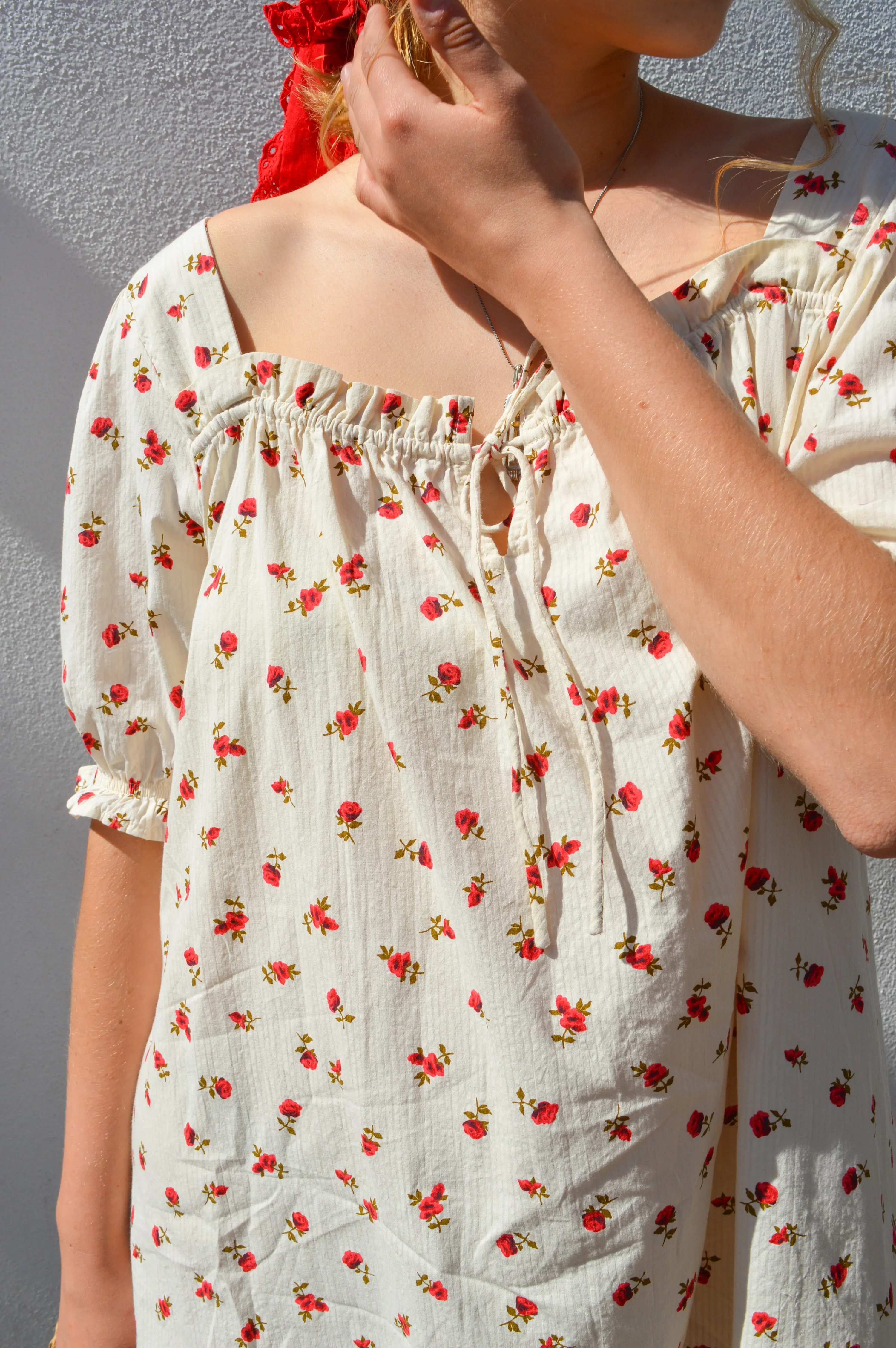 ICHI Rosey Birch Mini Dress