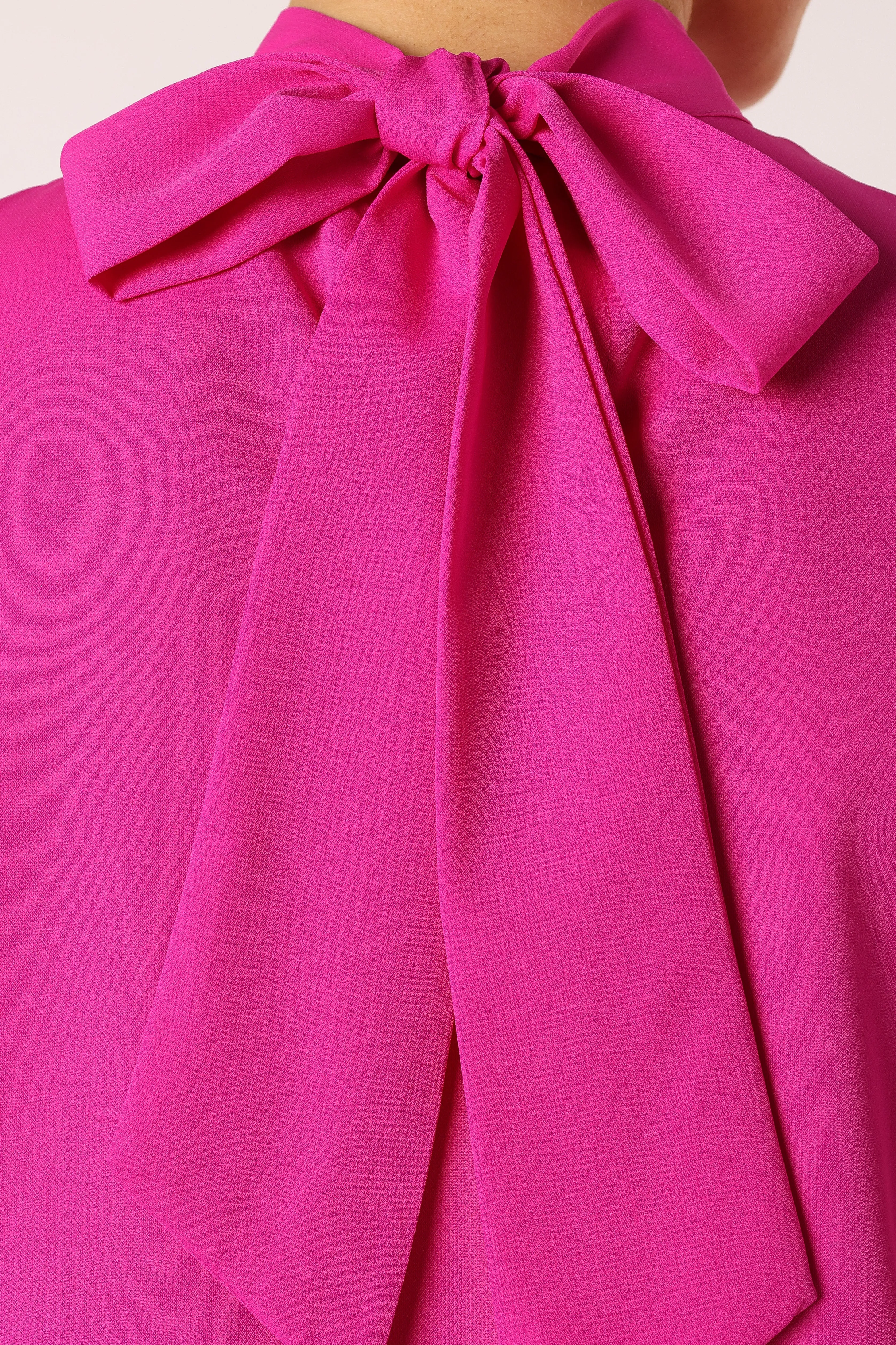 Jenny Puff Sleeve Blouse - Magenta