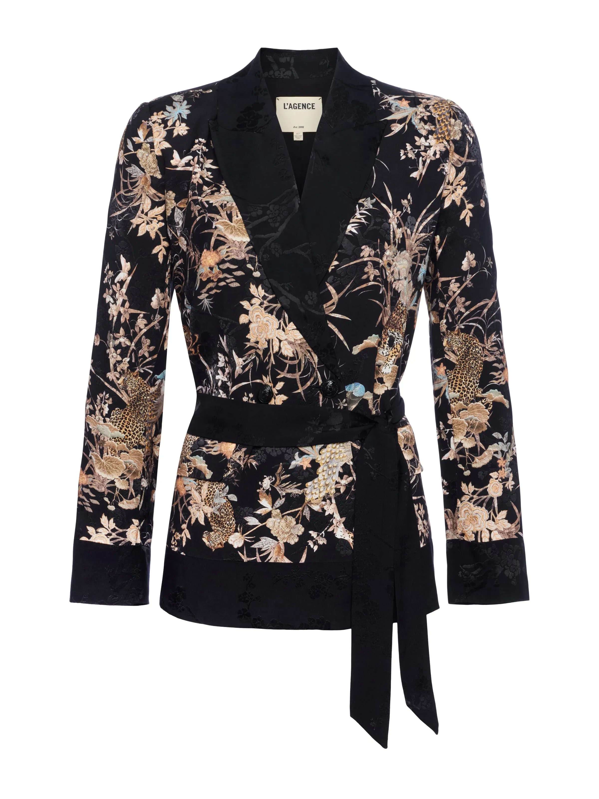 Jordana Satin Wrap Blazer