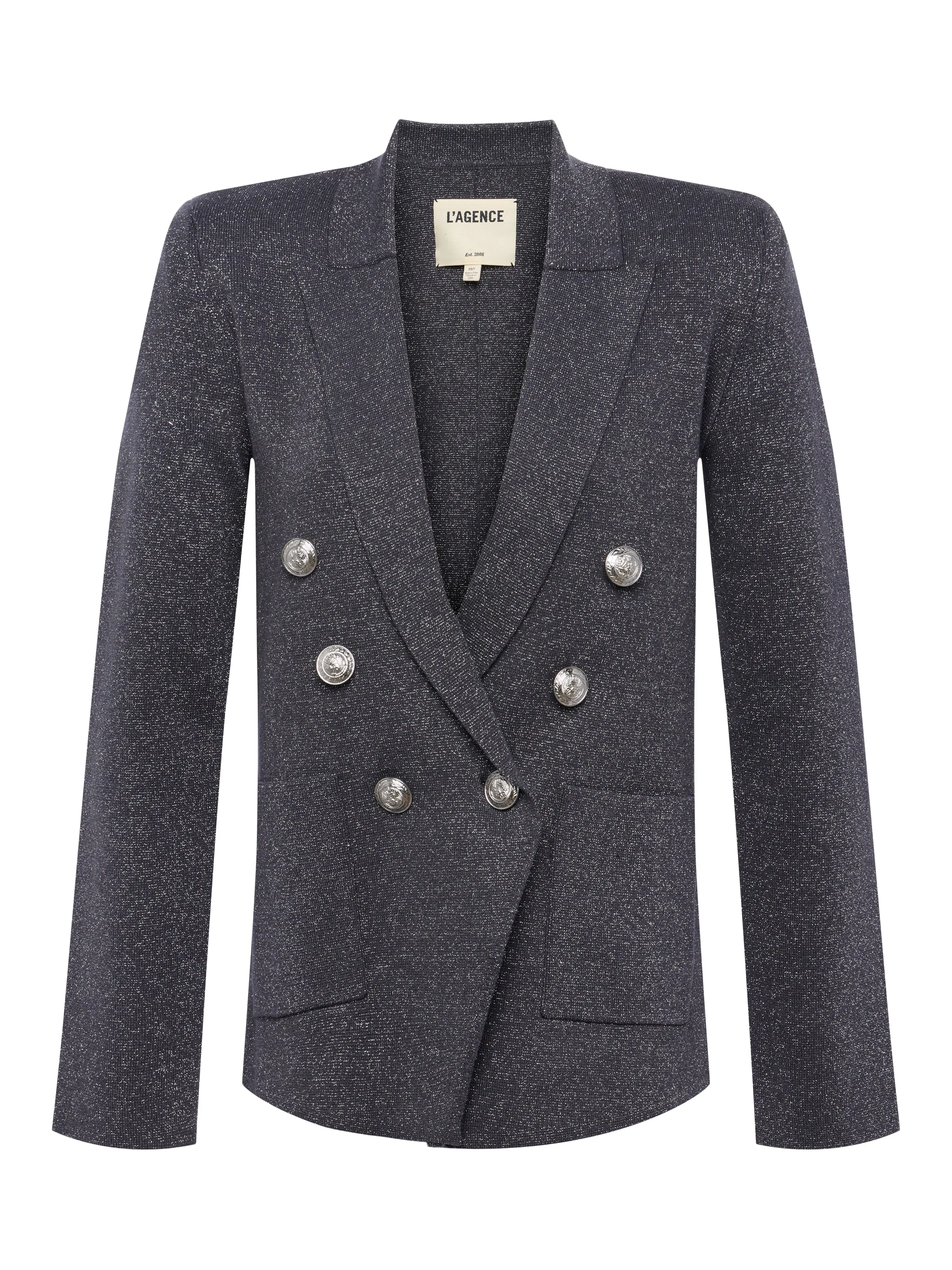 Kenzie Metallic Knit Blazer