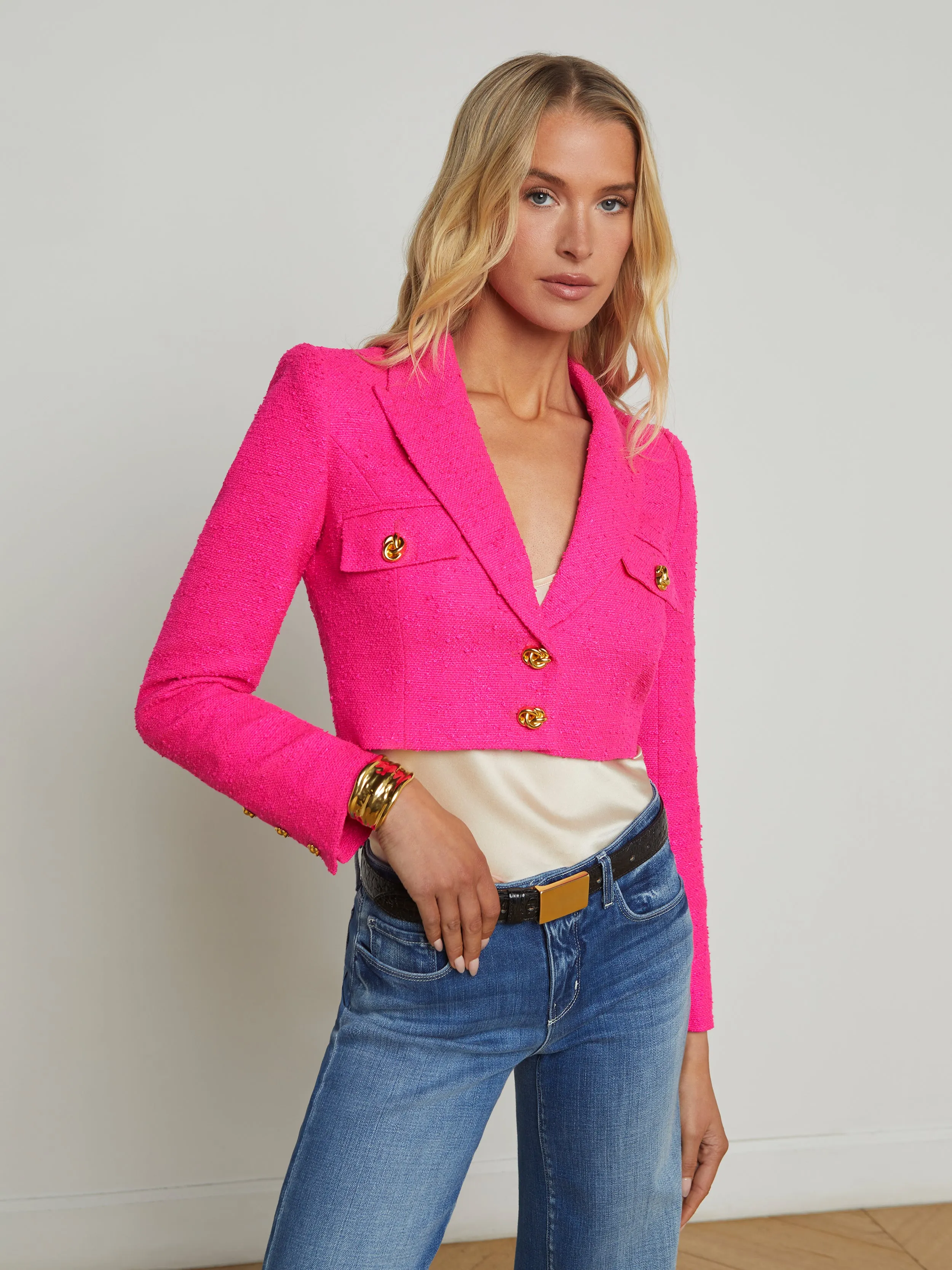 Maura Cropped Tweed Jacket