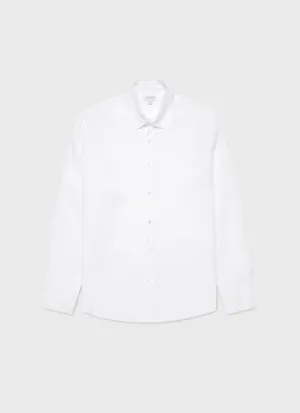 Men's Linen Shirt in White
