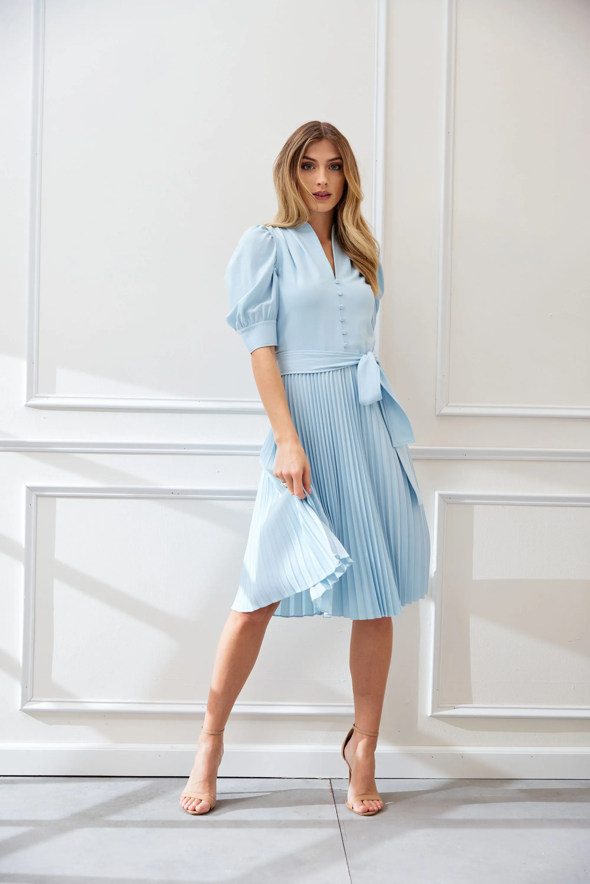 Pleated Contour Dress