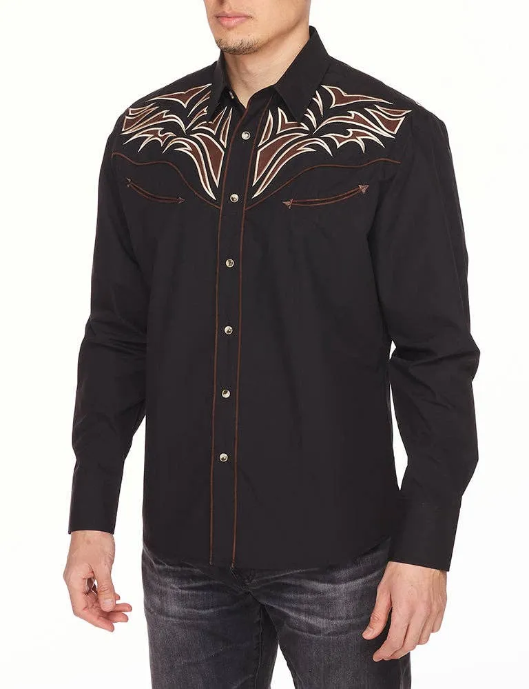 RODEO Men's Western Embroidery Cowboy Outfit Shirts PS500-534