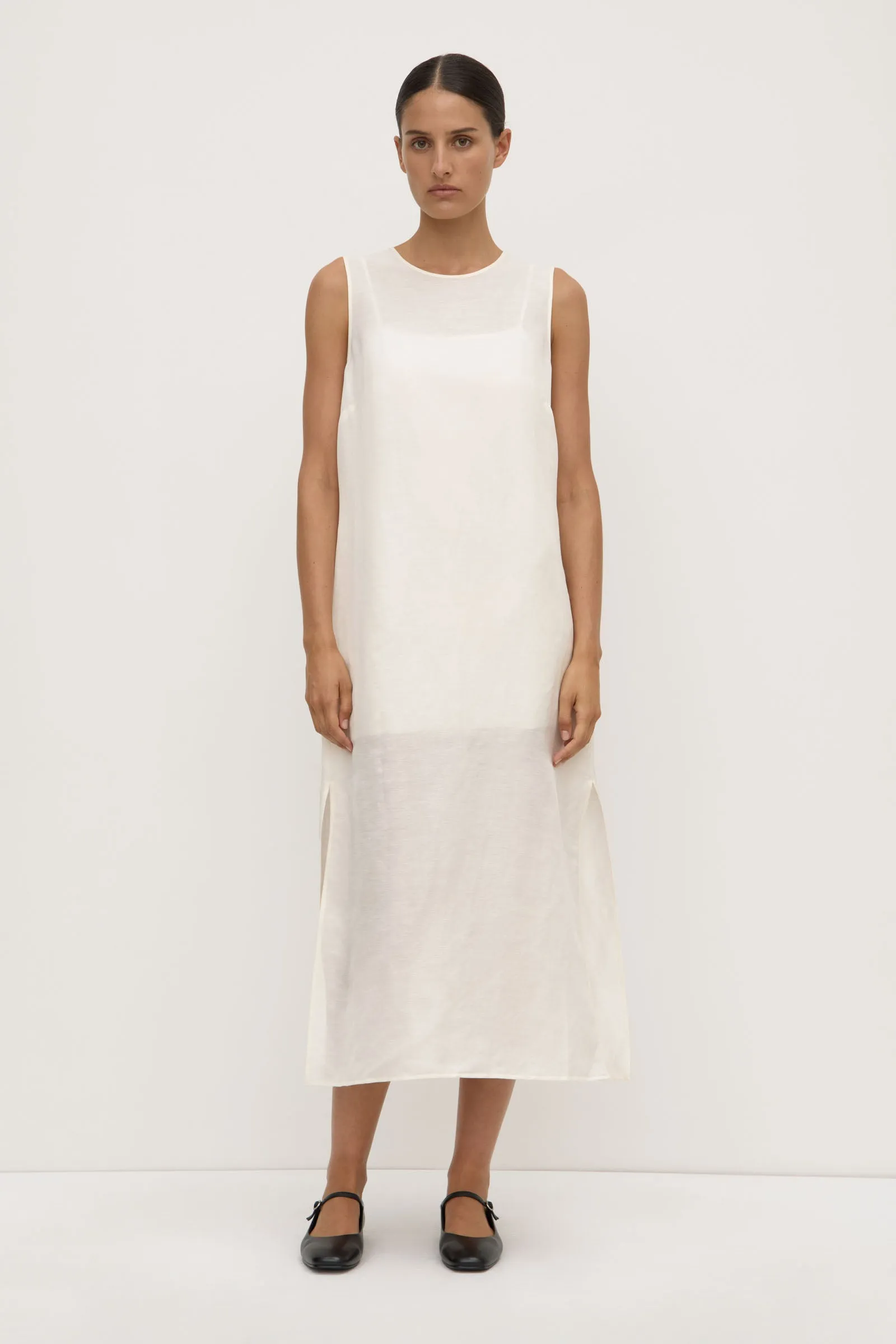 Sabrina Silk Blend Midi Dress