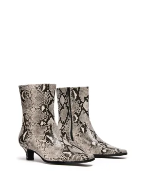 Shade Ankle Boot Black/White Snake