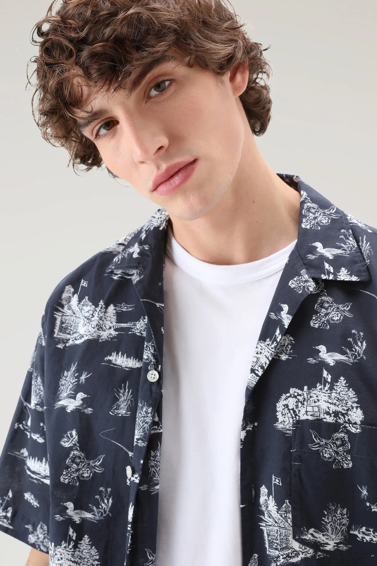 Short-sleeved Zavikon Shirt MELTON BLUE