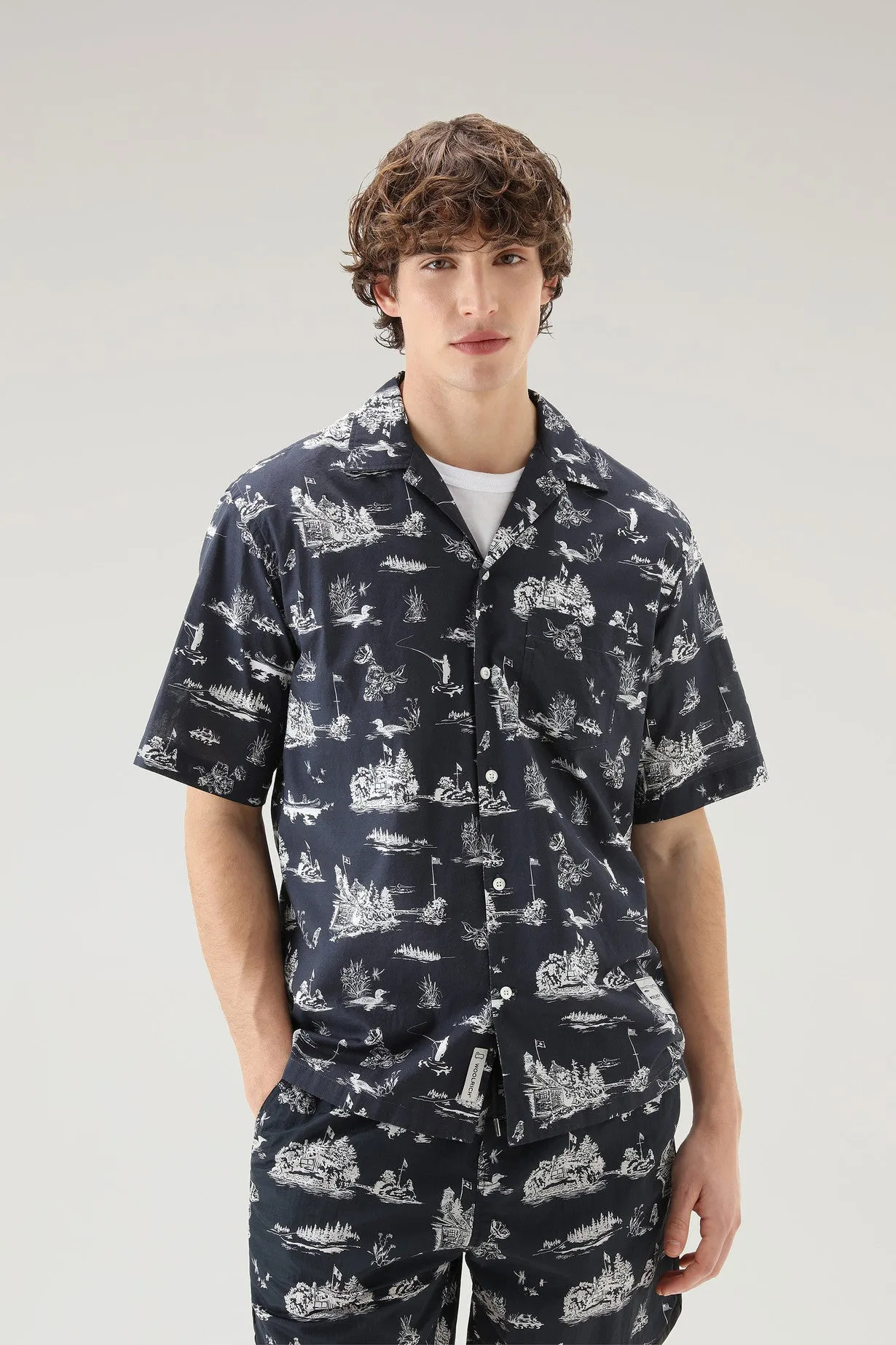 Short-sleeved Zavikon Shirt MELTON BLUE
