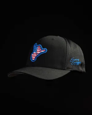 Stars and Stripes Flexfit Snapback - Black