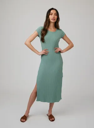 Tee Shirt Midi Dress - Clean Sage