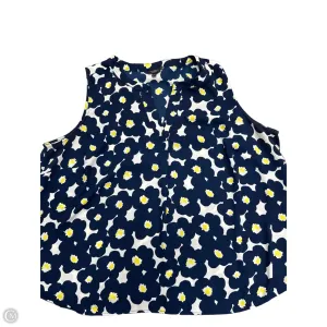 Top Sleeveless By Talbots In Blue, Size: 3x