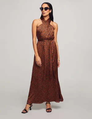 Twist Neck Halter Maxi- Sale