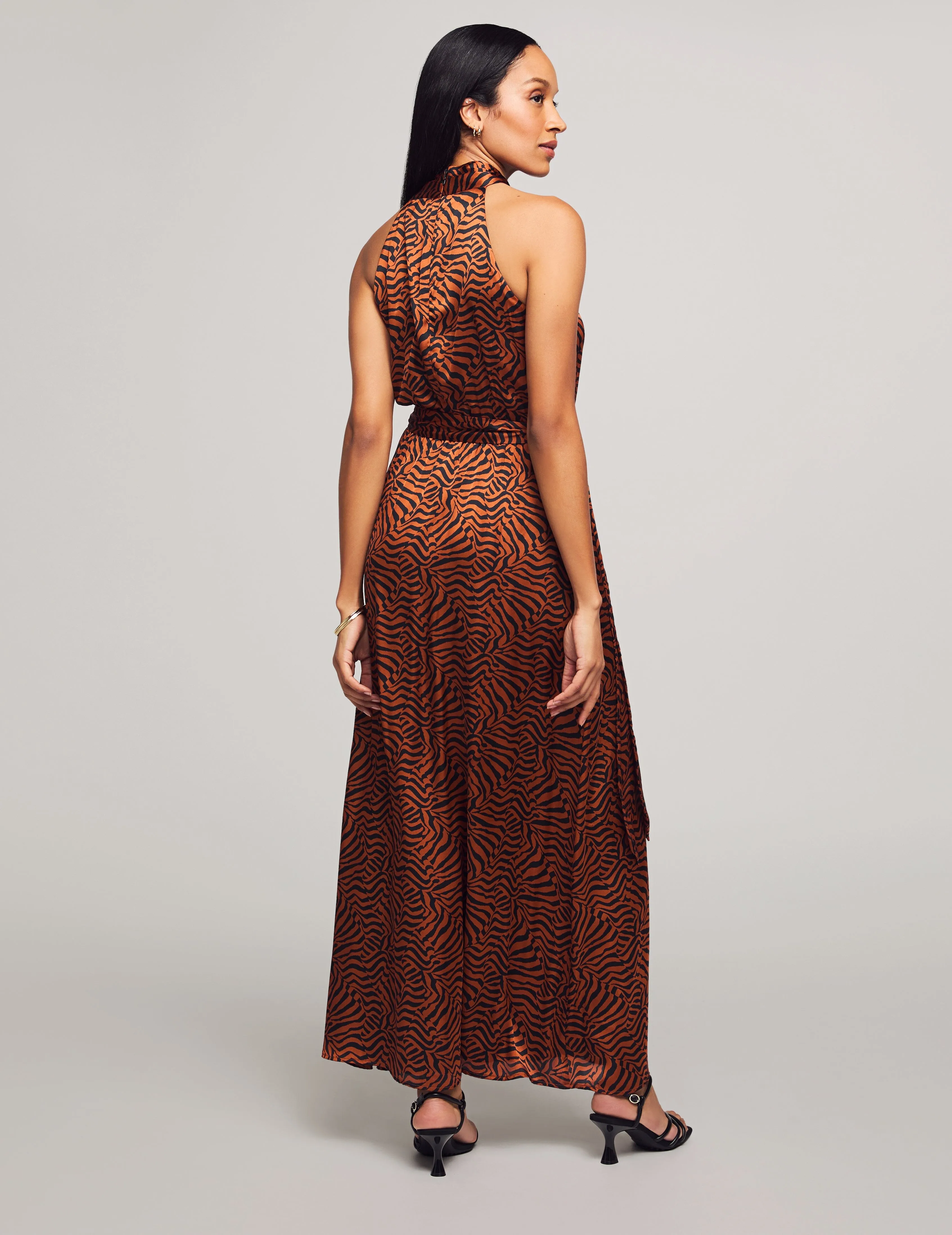 Twist Neck Halter Maxi- Sale