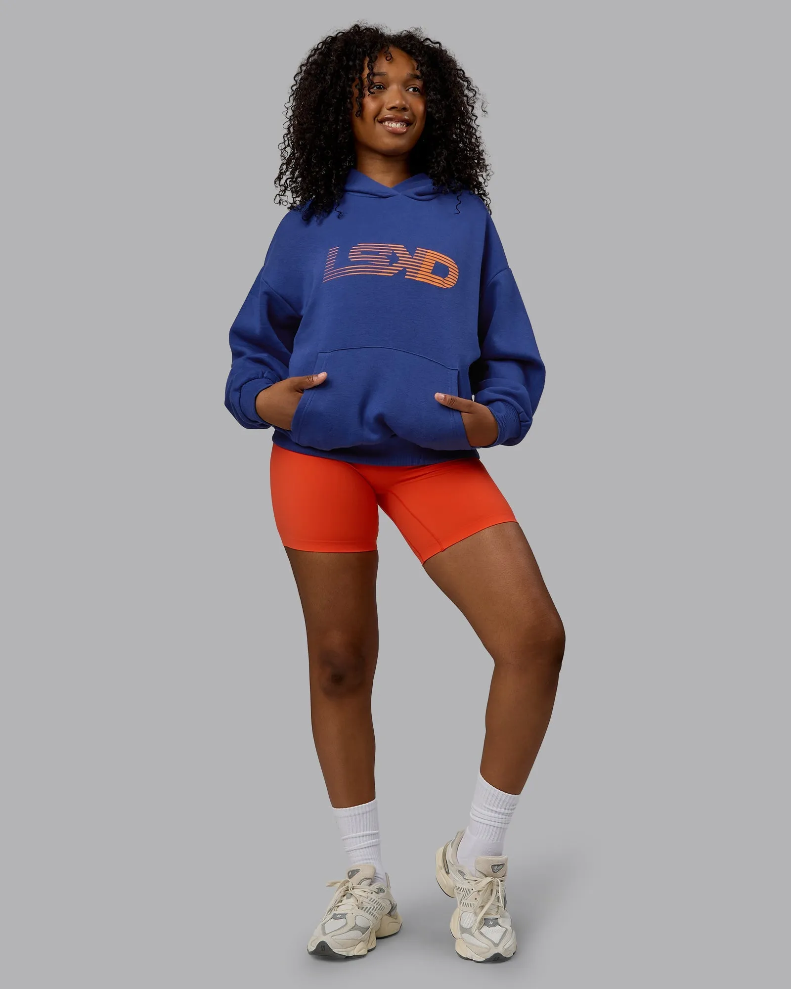 Unisex Motion Hoodie Oversize - Galactic Cobalt-Orange