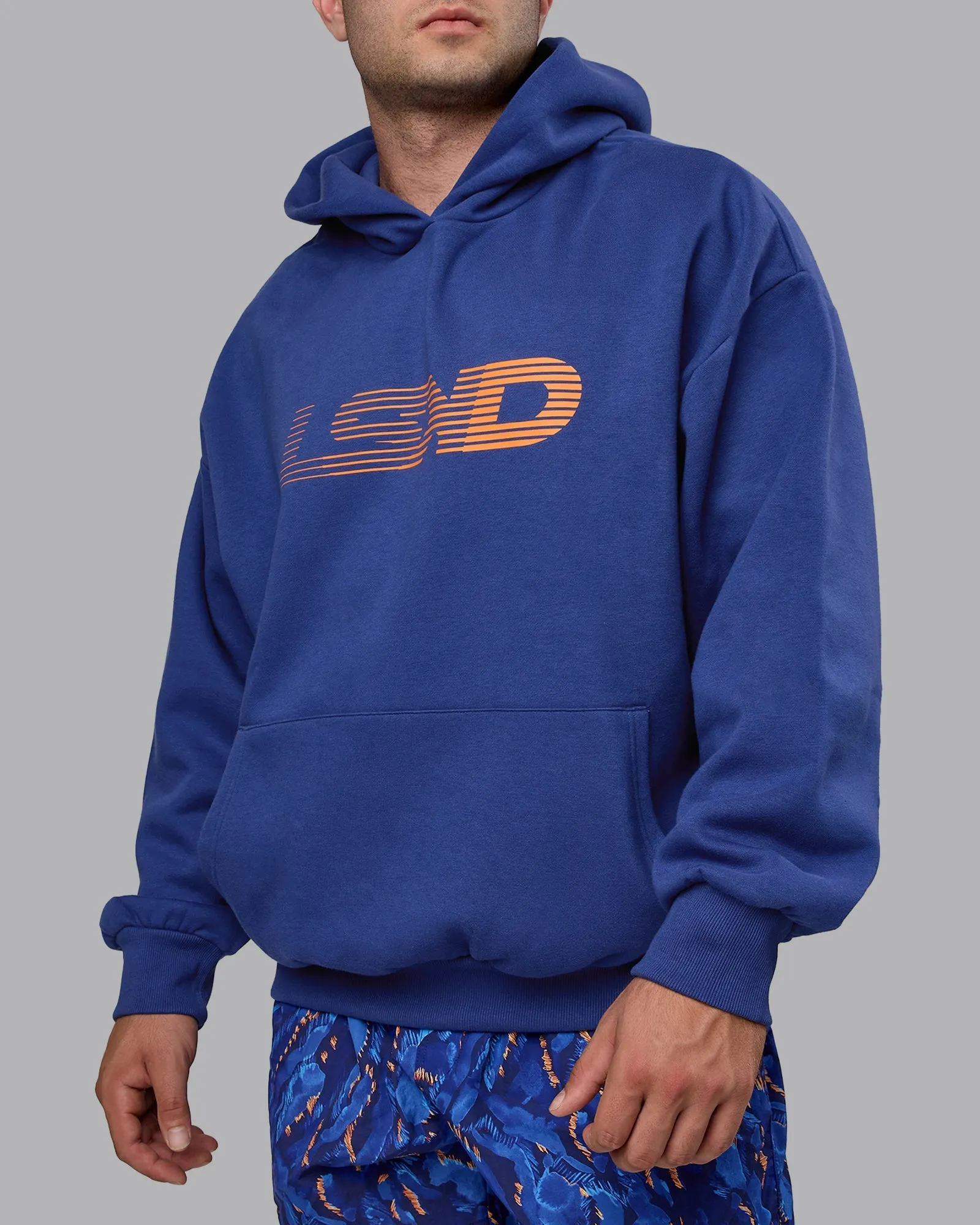Unisex Motion Hoodie Oversize - Galactic Cobalt-Orange